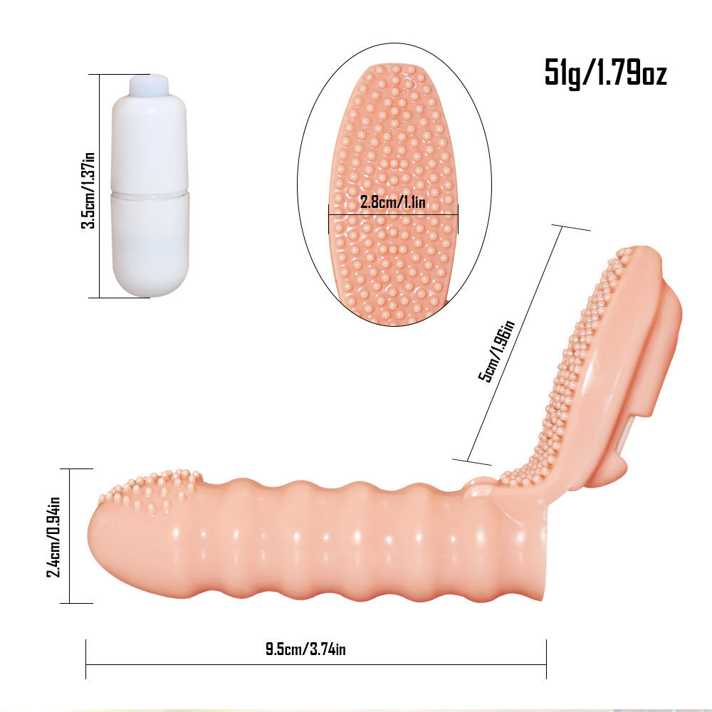 Clitoris Stimulator Finger Sleeve Vibrator 
