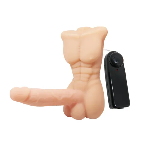 Multi-speed Vibrating Flesh Molded Dildo