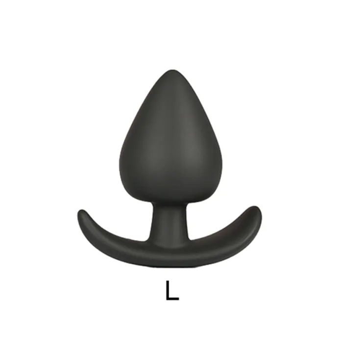 MALE GAY BLACK Silicone Butt Anal Plug