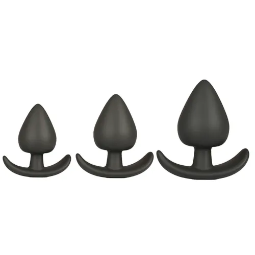 MALE GAY BLACK Silicone Butt Anal Plug