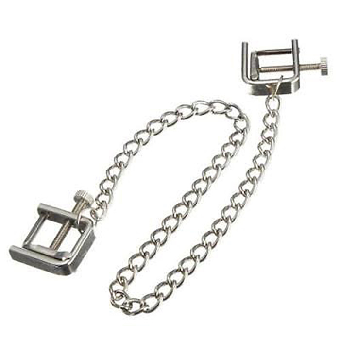 Metal Chain Nipple Clamps Stimulation Labia Clips