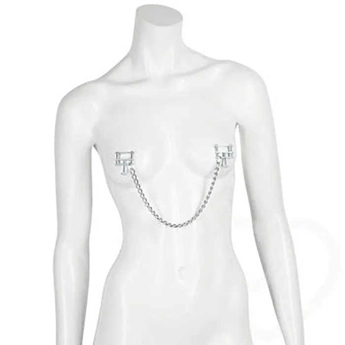 Metal Chain Nipple Clamps Stimulation Labia Clips
