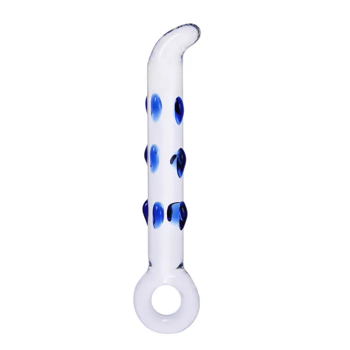G-Spot Nubby Glass Dildo