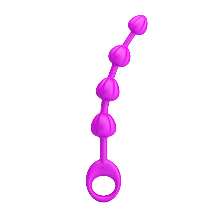 Waterproof Anal Beads and Tools In Purple