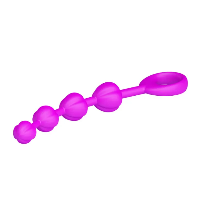 Waterproof Anal Beads and Tools In Purple