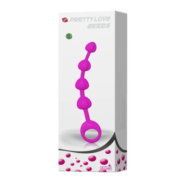 Waterproof Anal Beads and Tools In Purple