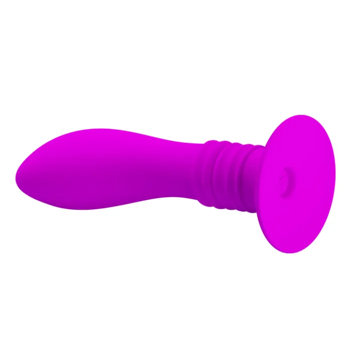 10 Speed Vibrating Suction Base Anal Plug Dildo