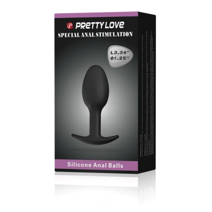 Silicone Butt Plug In Black Anal Plug
