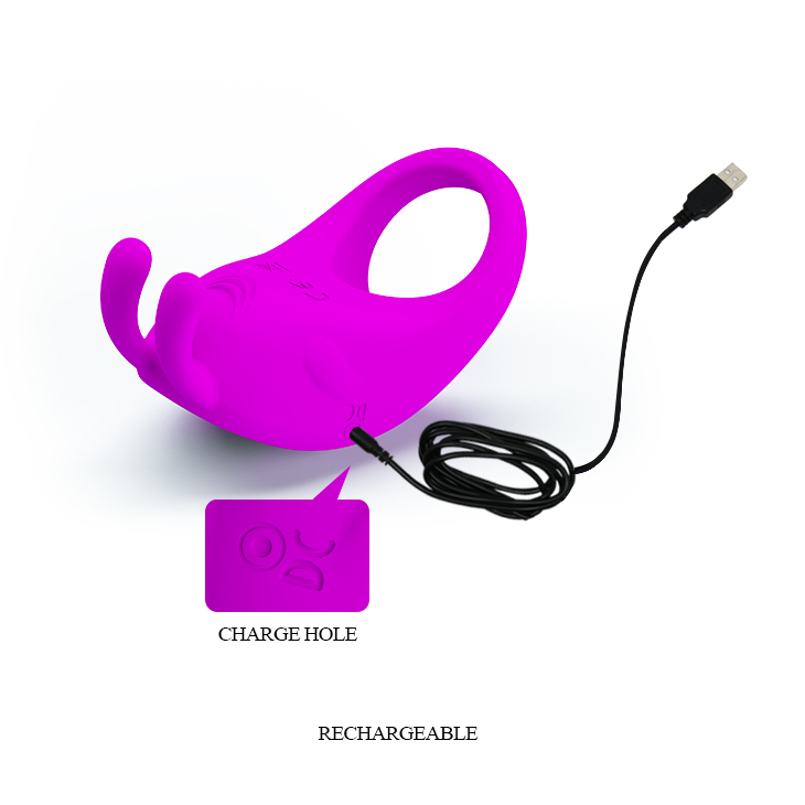 7- Function Vibrations Silicone Cock Ring 