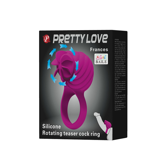 3 Function Rotations Silicone USB Rechargeable Cock Ring