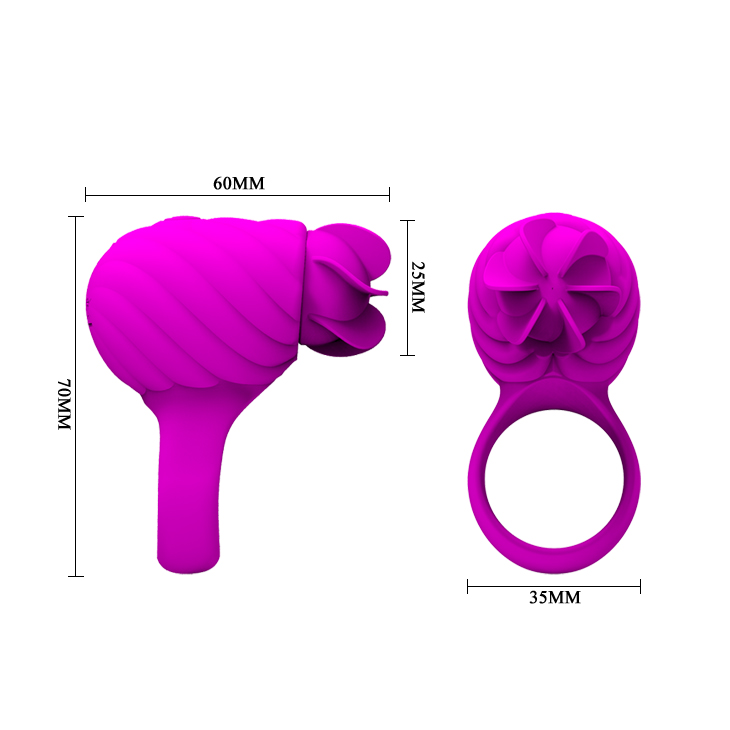3 Function Rotations Silicone USB Rechargeable Cock Ring