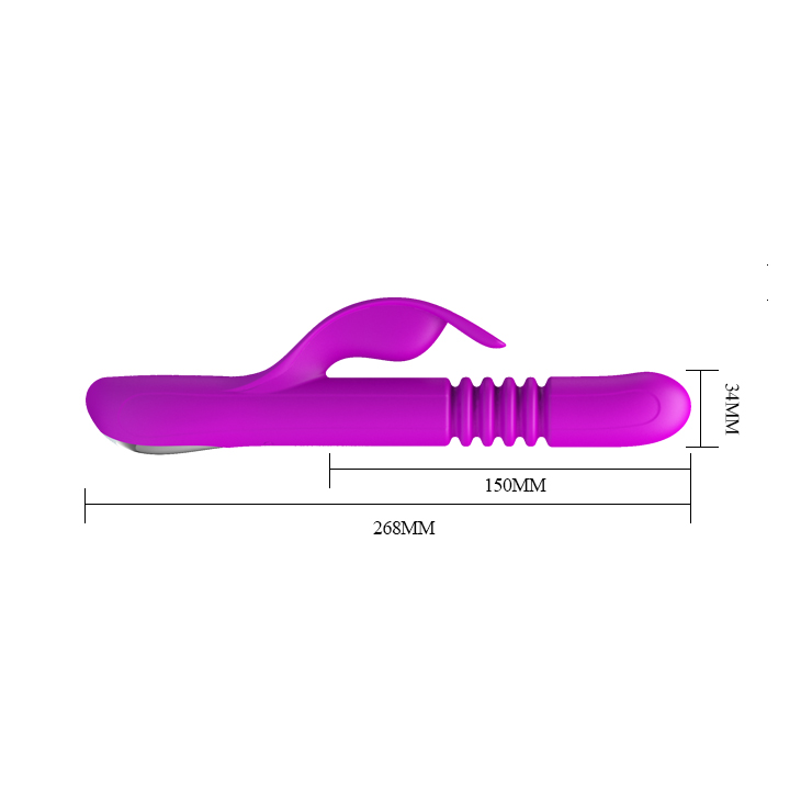4-Function Rotations Up & Down USB Rechargeable Rabbit Vibrator
