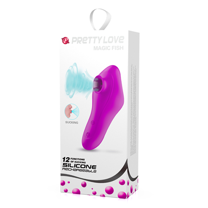 12-Function of Sucking USB Rechargeable Silicone Suction Vibrator