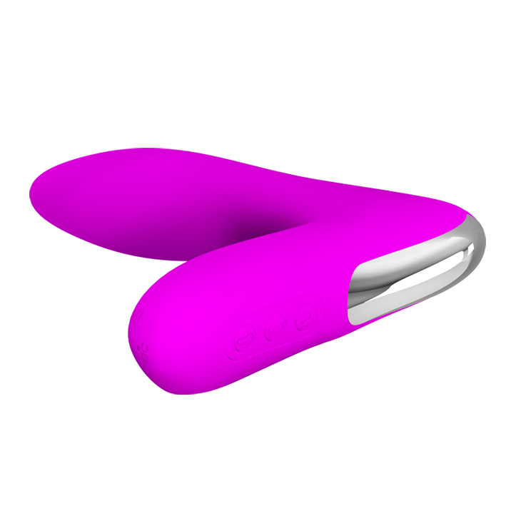 12-Function Vibrations Inflatable USB Rechargeable Anal Vibrator In Purple