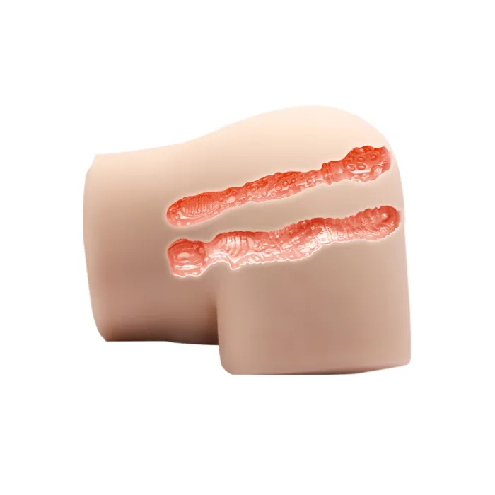 Multi-speed Vibration Lifelike Full Sized Butts Men's Sex Toys