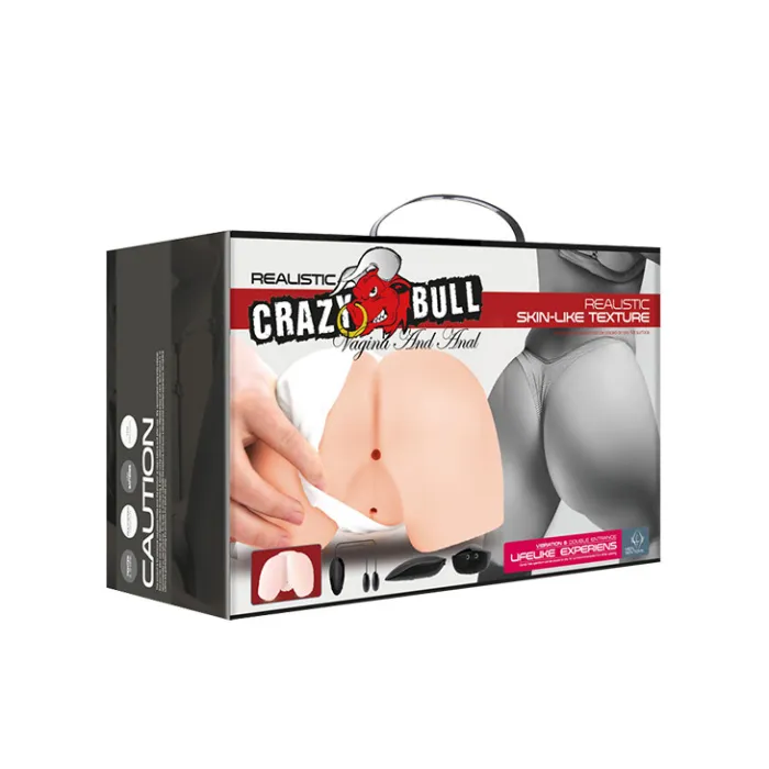 Multi-speed Vibration Lifelike Full Sized Butts Men's Sex Toys