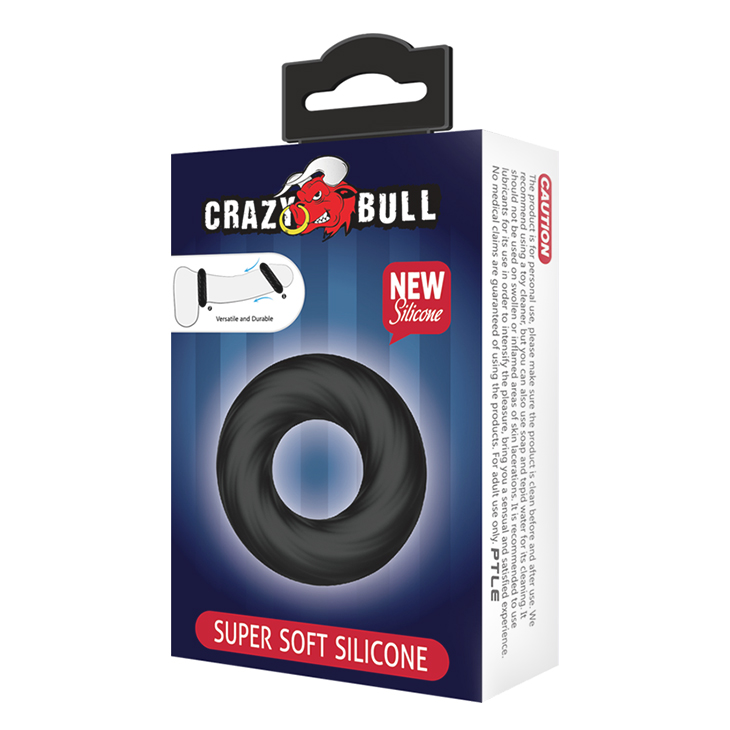 Silicone Cock Ring In Black
