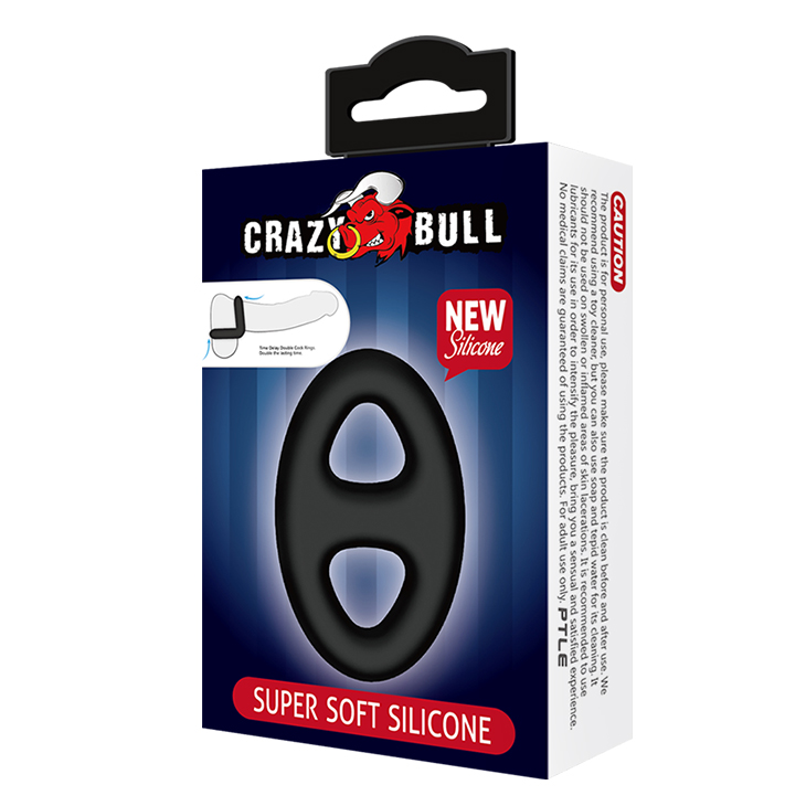 Silicone Super Soft Cock Ring In Black