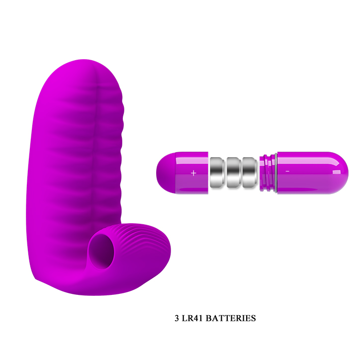 Vibrating Finger Exciting Sex Toy Vibrator In Purple