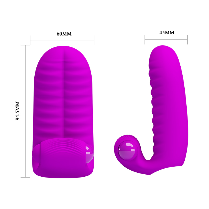 Vibrating Finger Exciting Sex Toy Vibrator In Purple