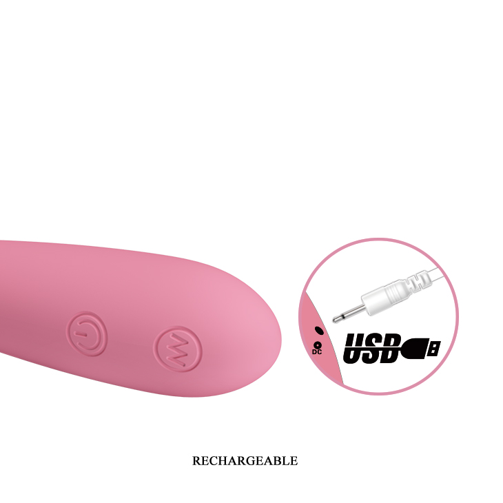 30-Function Vibrations USB Rechargeable Silicone Vibrator