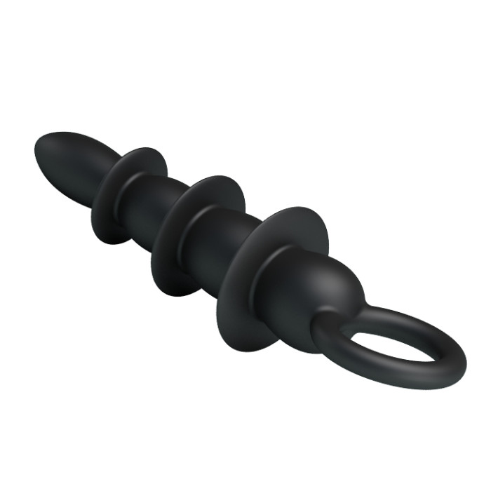 Silicone Anal Plug In Black