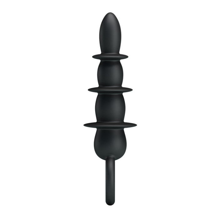 Silicone Anal Plug In Black