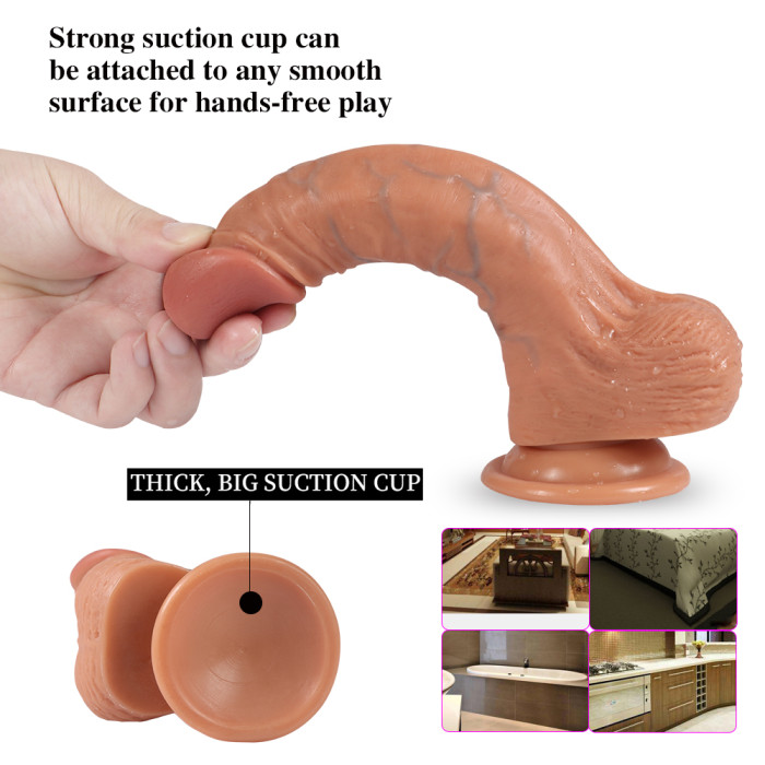 Big Inch Realistic Dildo With Suction Cup Large Real Feel