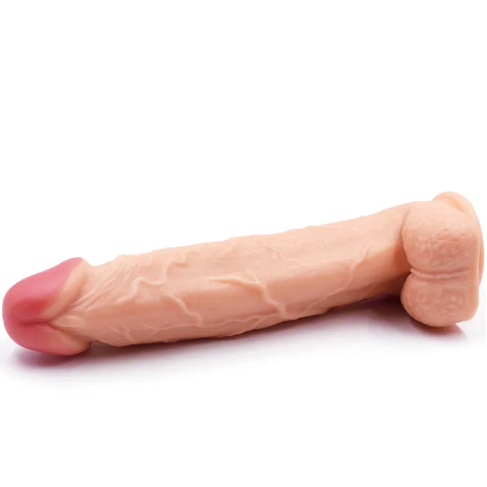 Realistic Dildo Lifelike Big Real Dong Suction Cup In Flesh