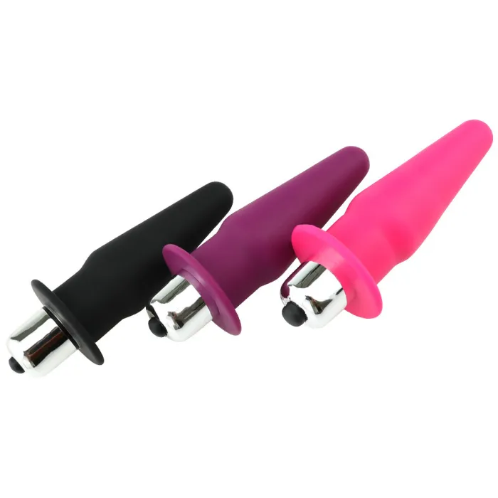 Vibrating Butt Plug Dildo Vibrator​ Anal Plug Silicone Adult Sex Toy