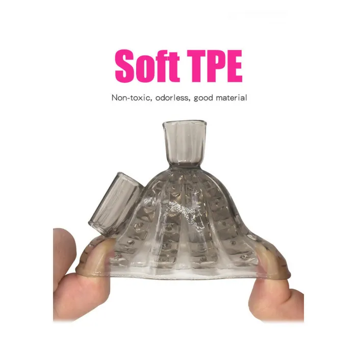 12 Speed USB Rechargeable Glans Trainer Vibrator Cock Ring Delay Ejaculation