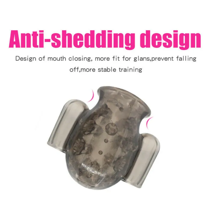 12 Speed USB Rechargeable Glans Trainer Vibrator Cock Ring Delay Ejaculation