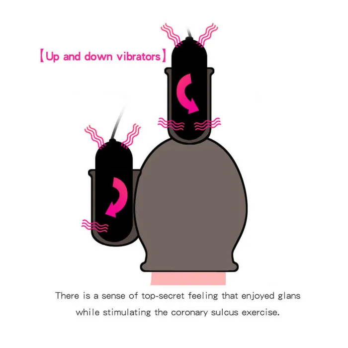 12 Speed USB Rechargeable Glans Trainer Vibrator Cock Ring Delay Ejaculation
