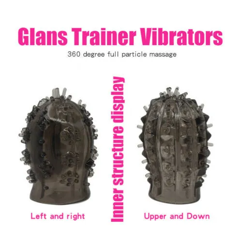 12 Speed USB Rechargeable Glans Trainer Vibrator Cock Ring Delay Ejaculation