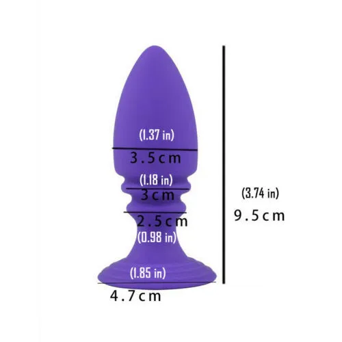 Silicone Anal Plug Dildo Vibrator Vibrating 10 Speed Bullet Butt Plug Sex Toy