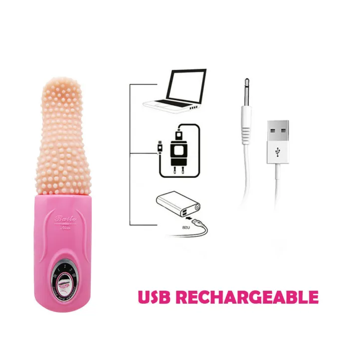 Multi-Speed Tongue Vibrator Vibrating Bullet Egg G-Spot Massager Adult Sex Toys