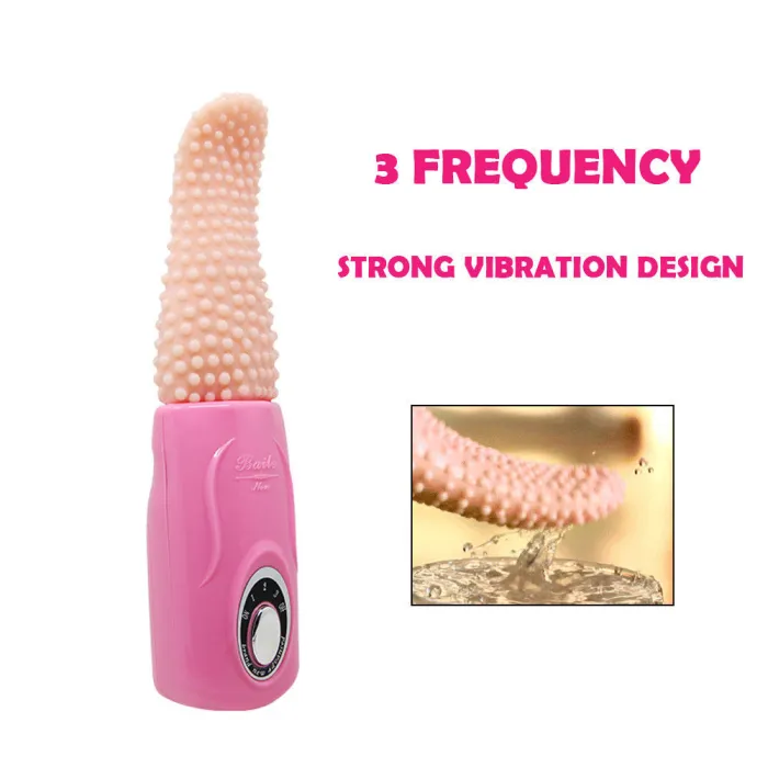 Multi-Speed Tongue Vibrator Vibrating Bullet Egg G-Spot Massager Adult Sex Toys