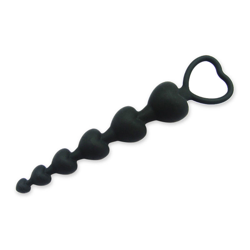 Silicone Anal Beads - black