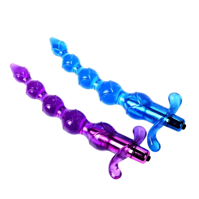 Vibrating Anal Butt Plug Beads Dildo Vibrator