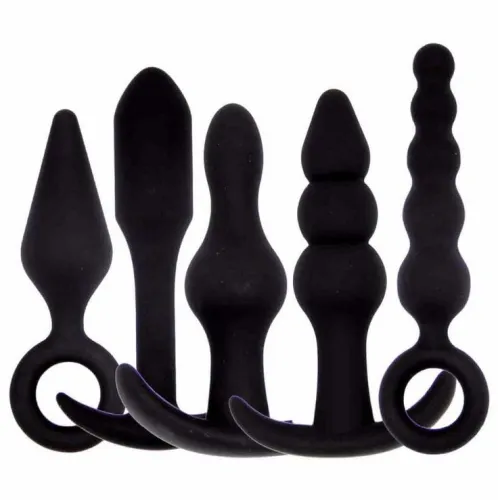 Anal Butt Plug Silicone Anal Beads 5PCS/SET