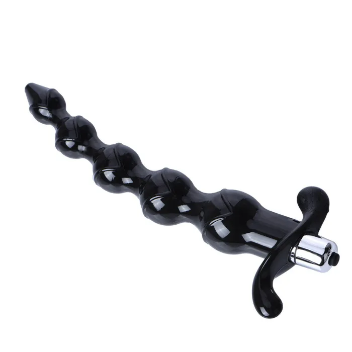 Vibrating Anal Butt Plug Beads Dildo Vibrator