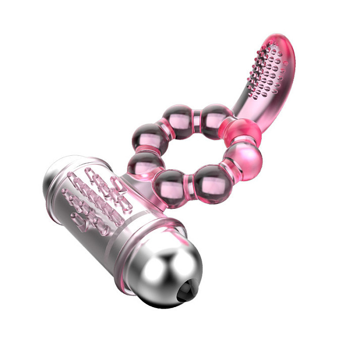 10 Speed Vibrating Penis Ring Tongue Bullet Vibrator Cock Ring