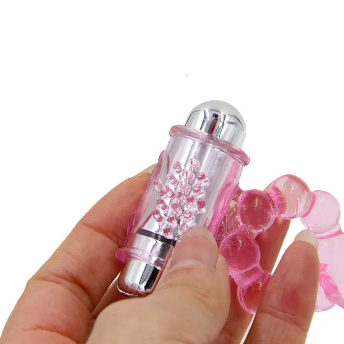 10 Speed Vibrating Penis Ring Tongue Bullet Vibrator Cock Ring