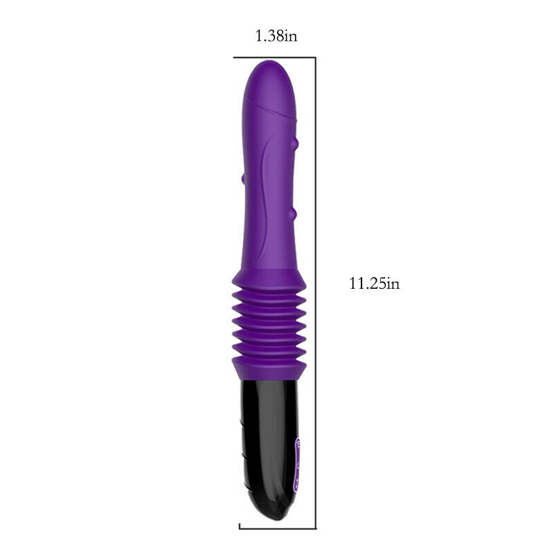 Automatic Telescopic Dildo Vibrator G-spot USB Rechargeable Adult Sex Toys 