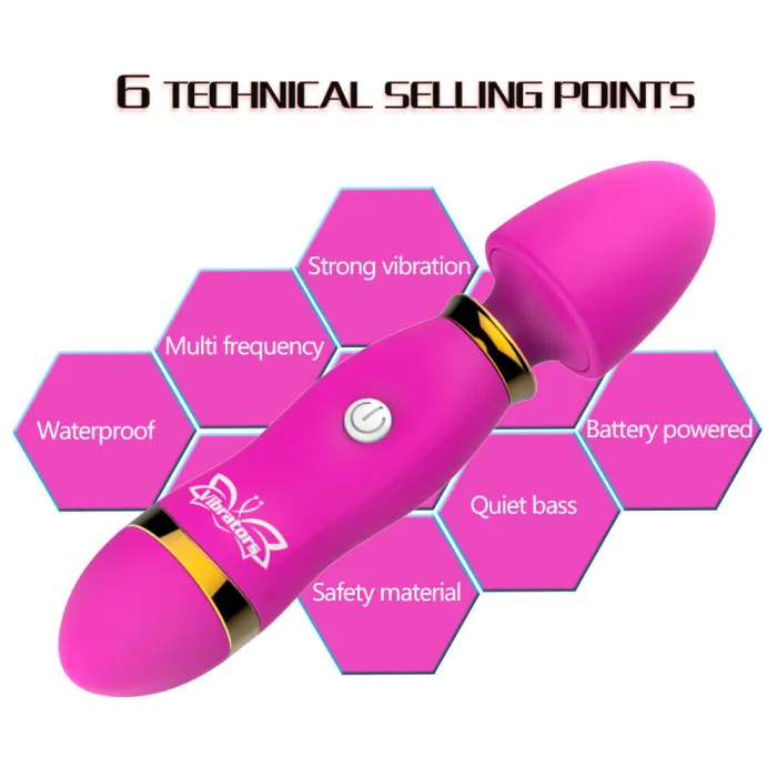 AV Massager 12 Speed Dildo Vibrator G-Spot Massager