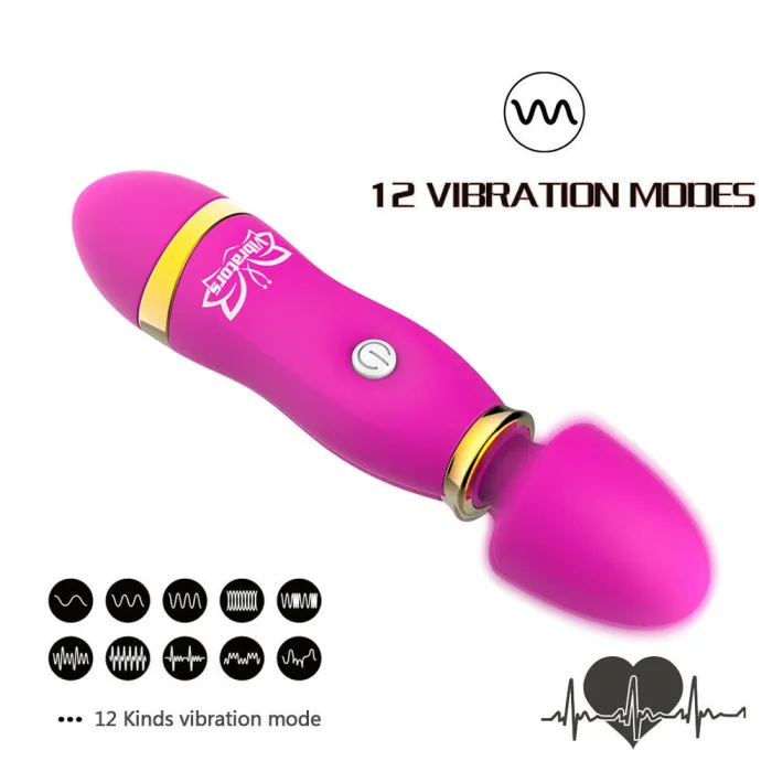 AV Massager 12 Speed Dildo Vibrator G-Spot Massager