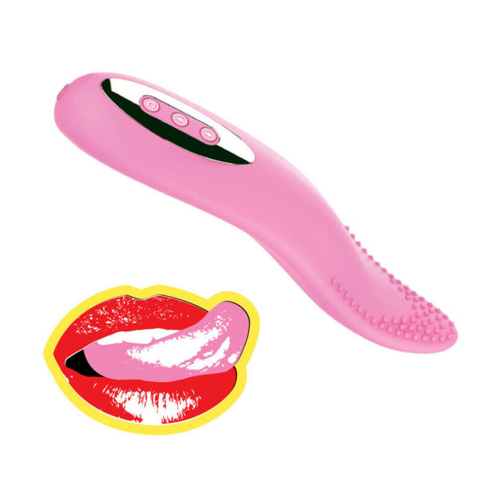 Tongue Licking Vibrator 12 Speed Vagina Oral Sex Toys Vibrating Dildo