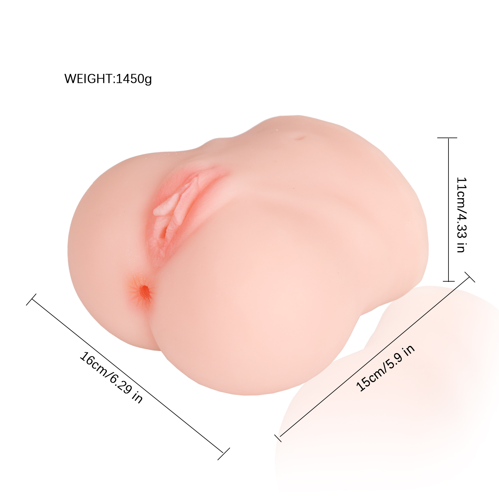 Male Masturbator 3D Realistic Pussy Vagina & Anus Adult Sex Toys