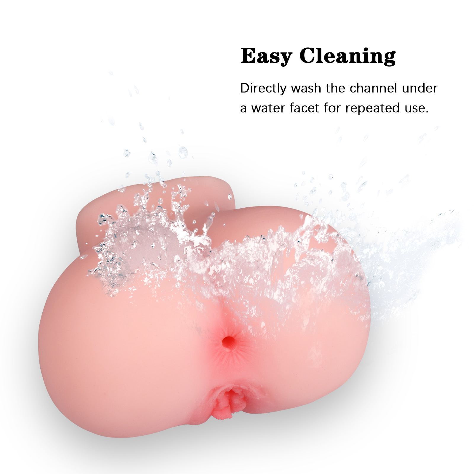 Male Soft Masturbator 3D Realistic Hole Vagina Sex Toys 