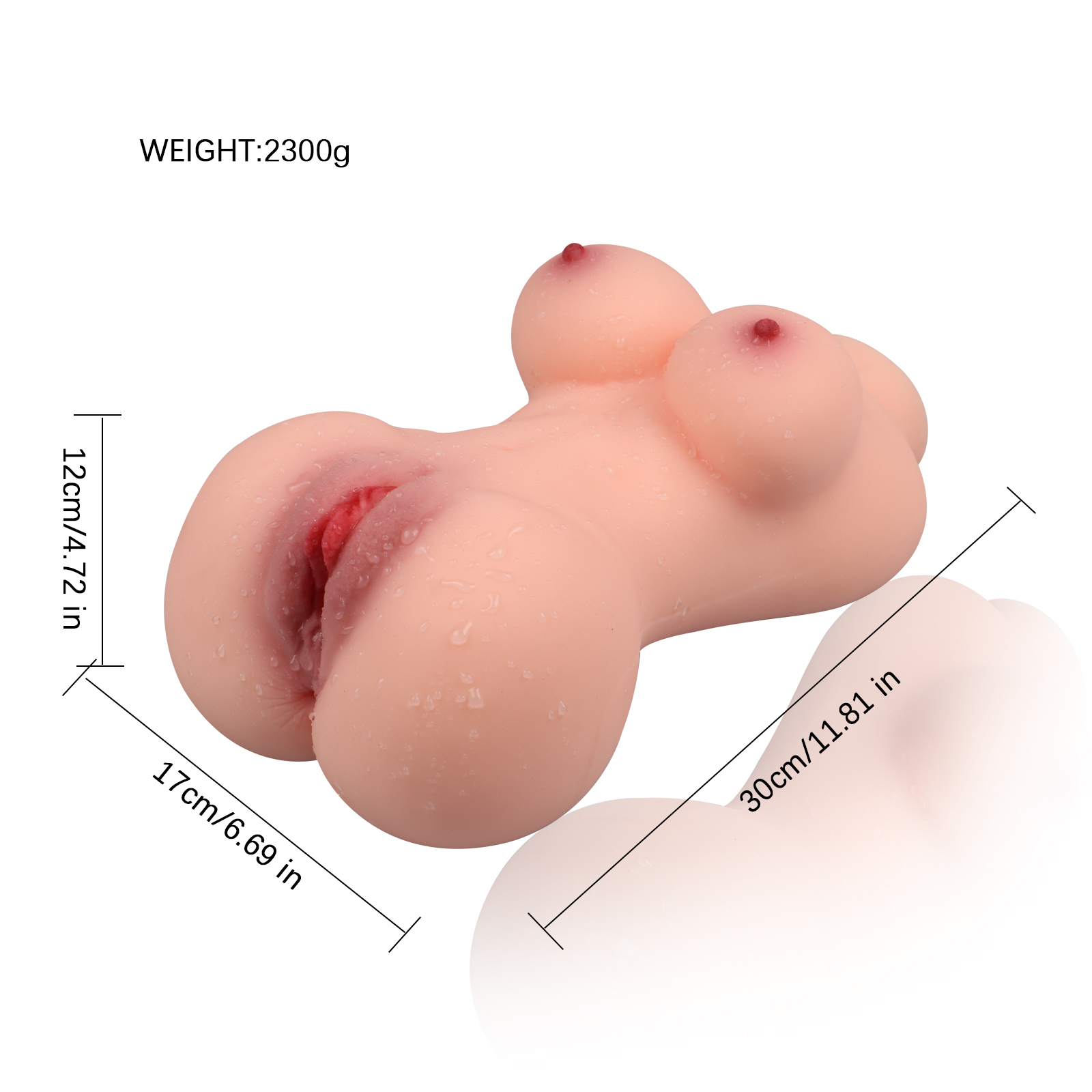 Real Vagina Anal Flesh Masturbator Sex Toy For Men 